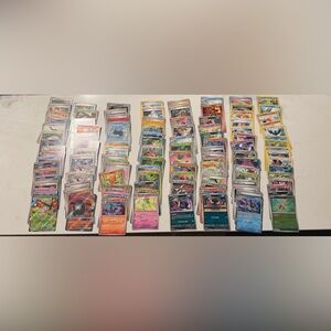 Colorful Pokémon Trading Card Collection